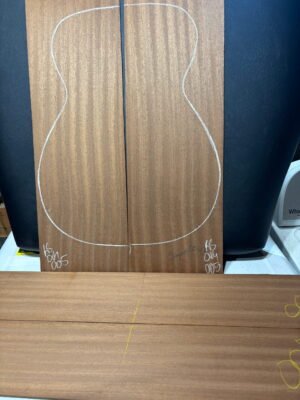 Sepelle Mahogany ribbon stripe guitar set