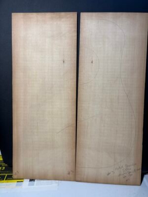 #3 Bear Claw Sitka Spruce guitar top