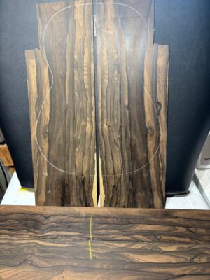 Ziricote back and side set sanded